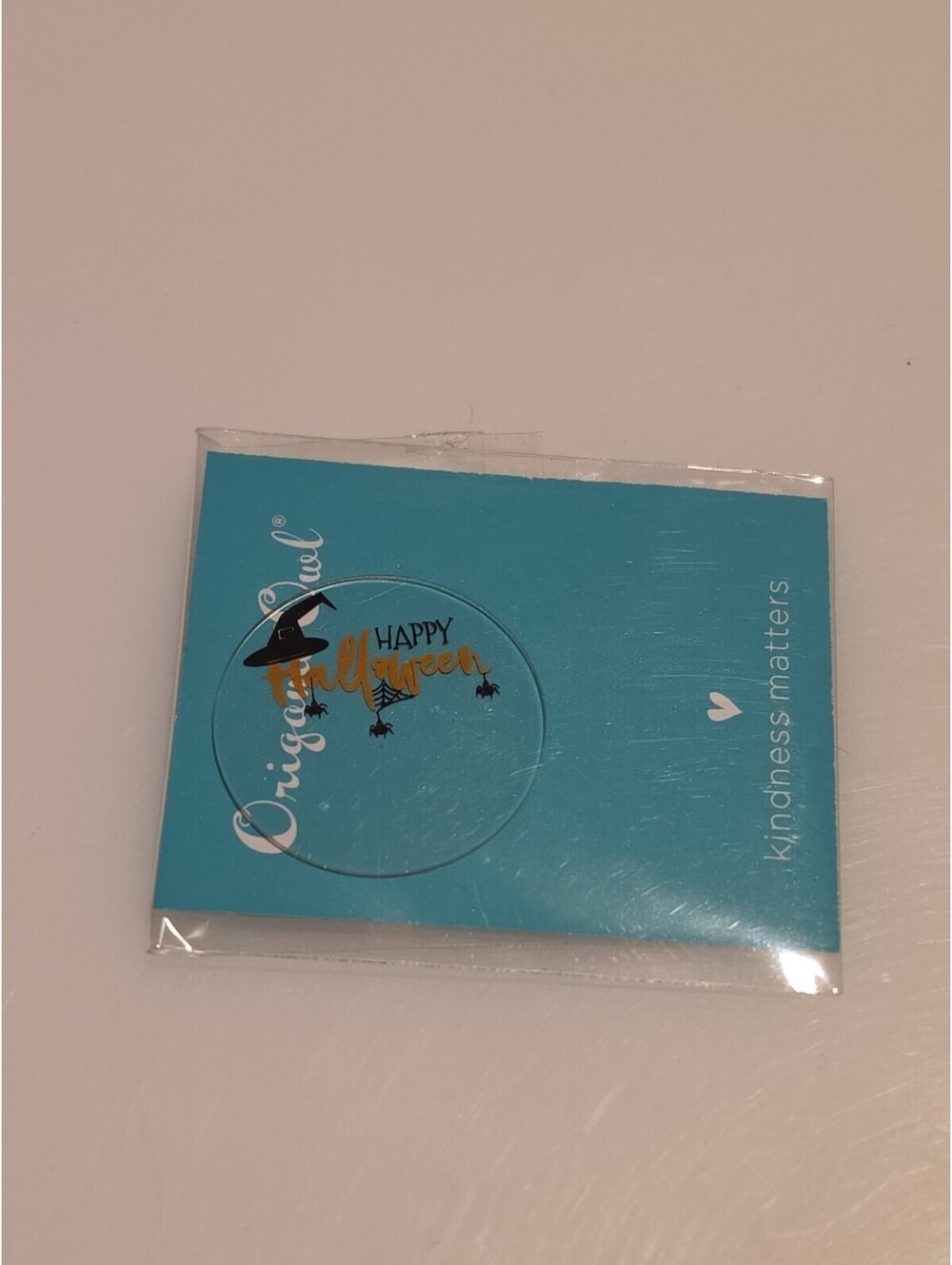 Origami Owl "Happy Halloween" Large, Clear Plate